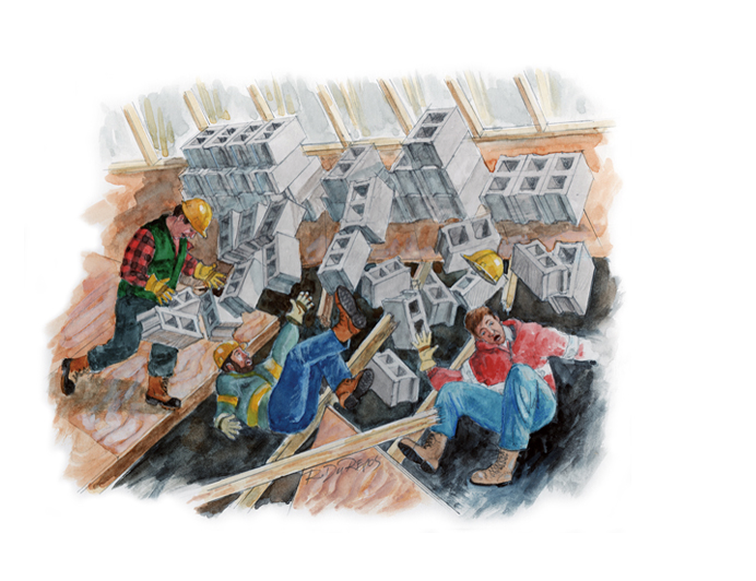 Illustration de l'accident.